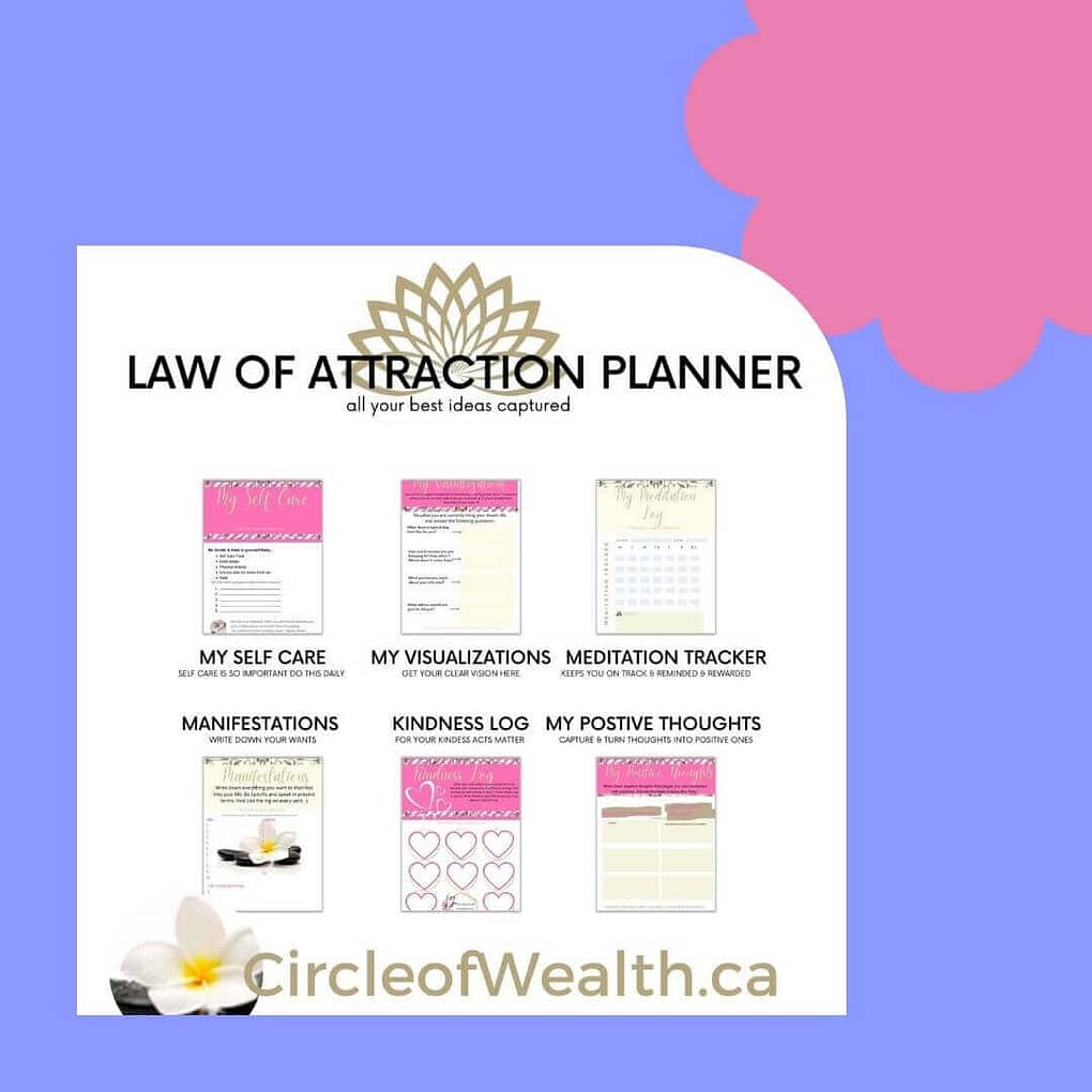Zoom in Law of attraction planner from Circleofwealth showcase