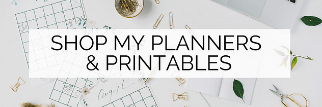 Shop my planners and printables