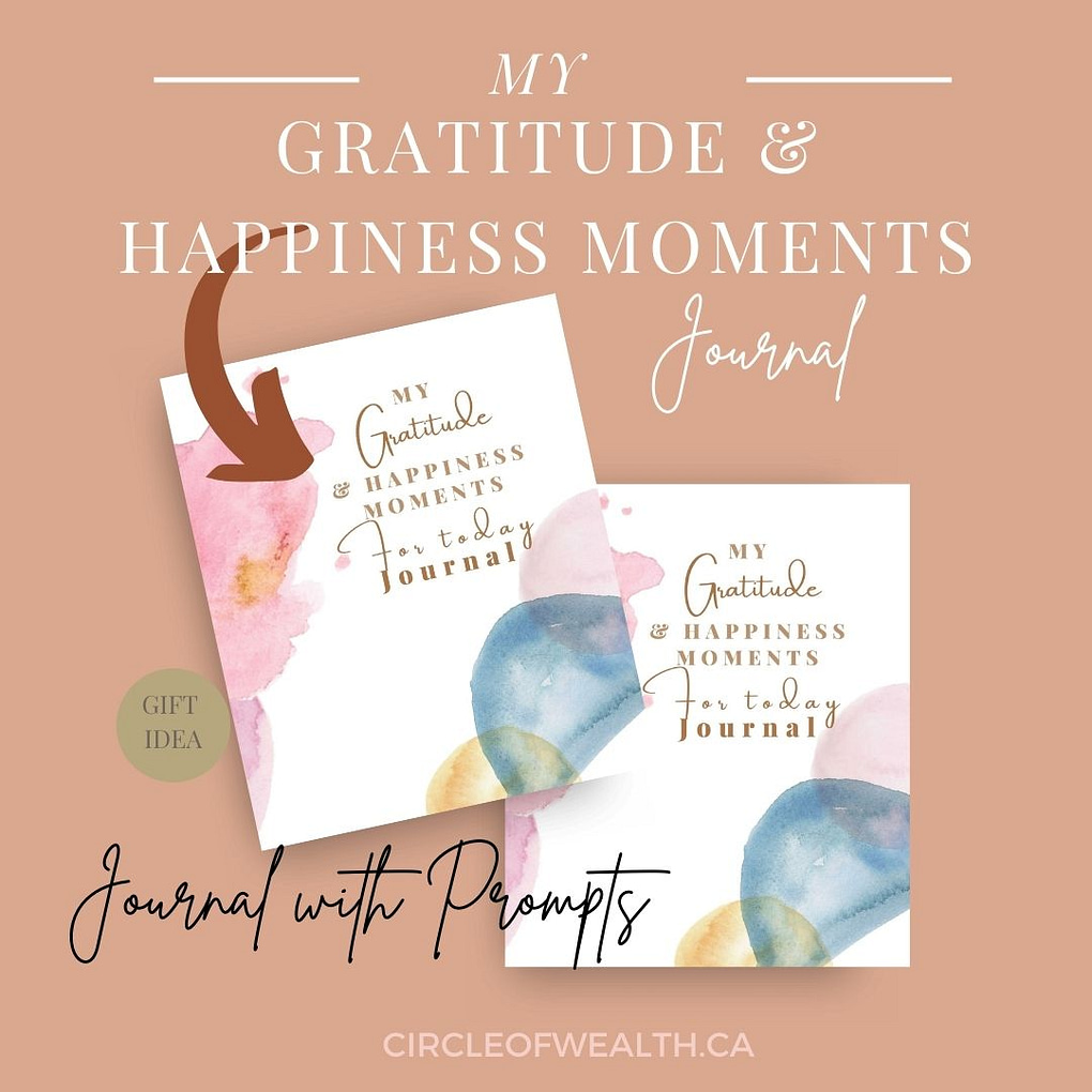 My Gratitude & Happiness Moments for today Journal Notebook