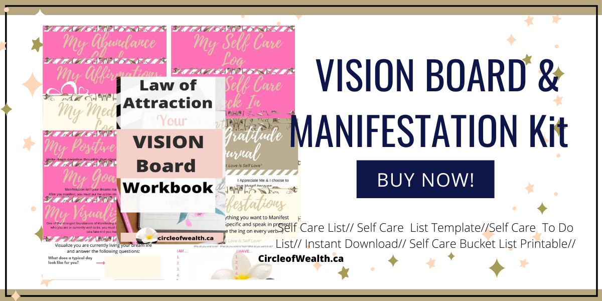 Vision Board & Manifestation workbook Kit 