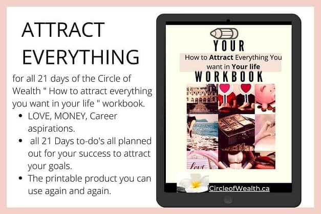 CircleofWealth 21 day challenge workbook a must have to guide you.