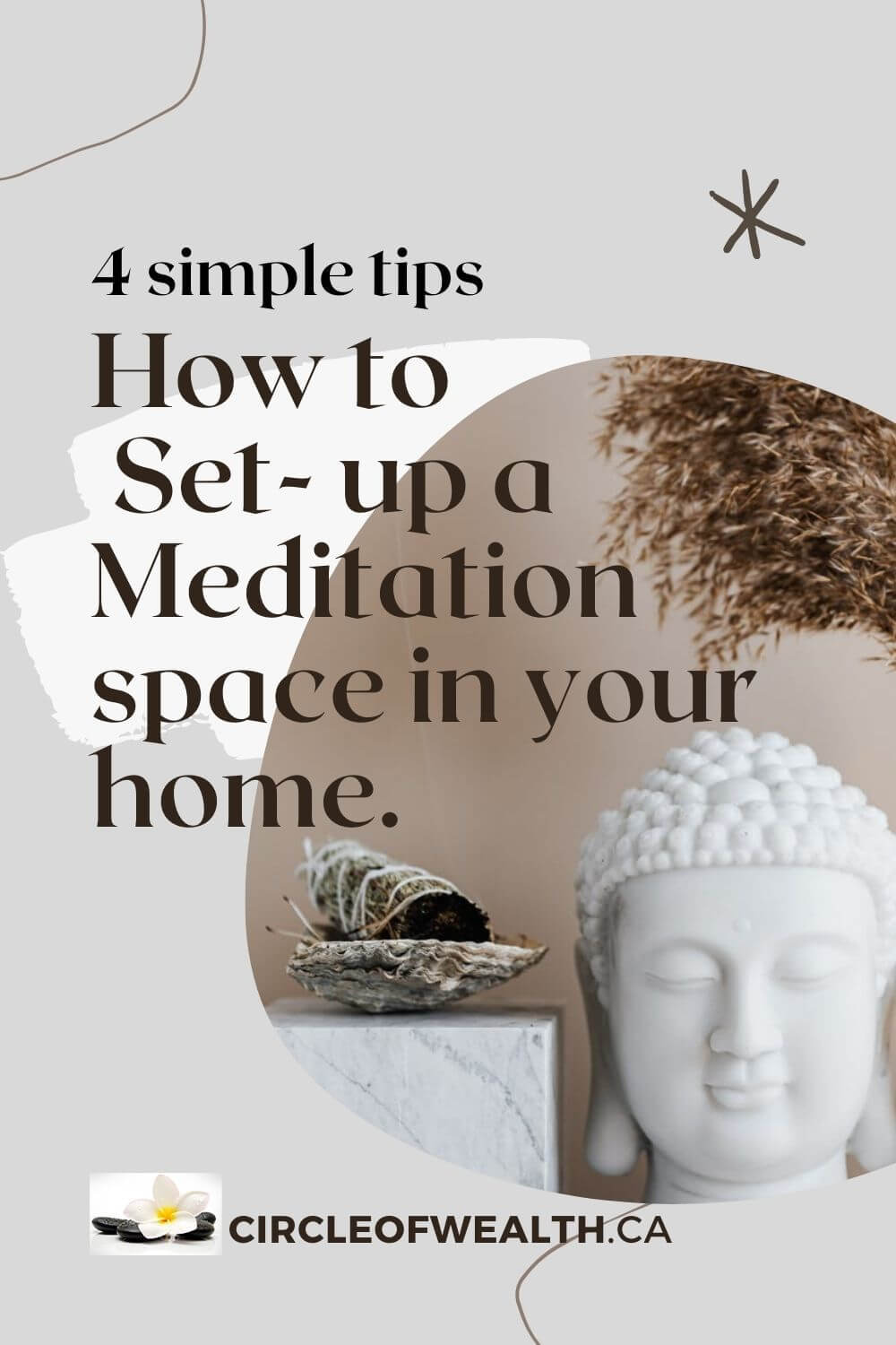 4 simple tips How to Set up a Meditation SPace in your Home